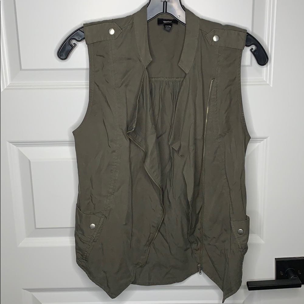 Olive green vest